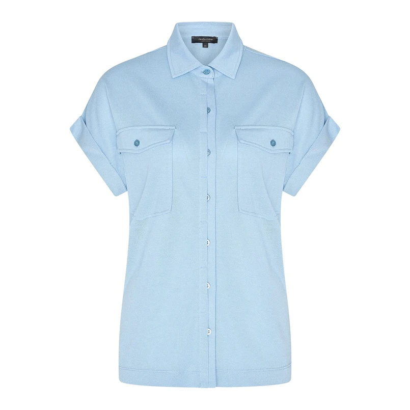 Claudia Strater Dames Blouse Cs13-25125 Bleu