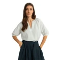Claudia Strater Dames Blouse Cs14-25151 OFF-WHITE
