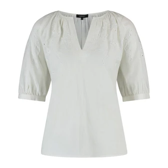 Claudia Strater Dames Blouse Cs14-25151 OFF-WHITE