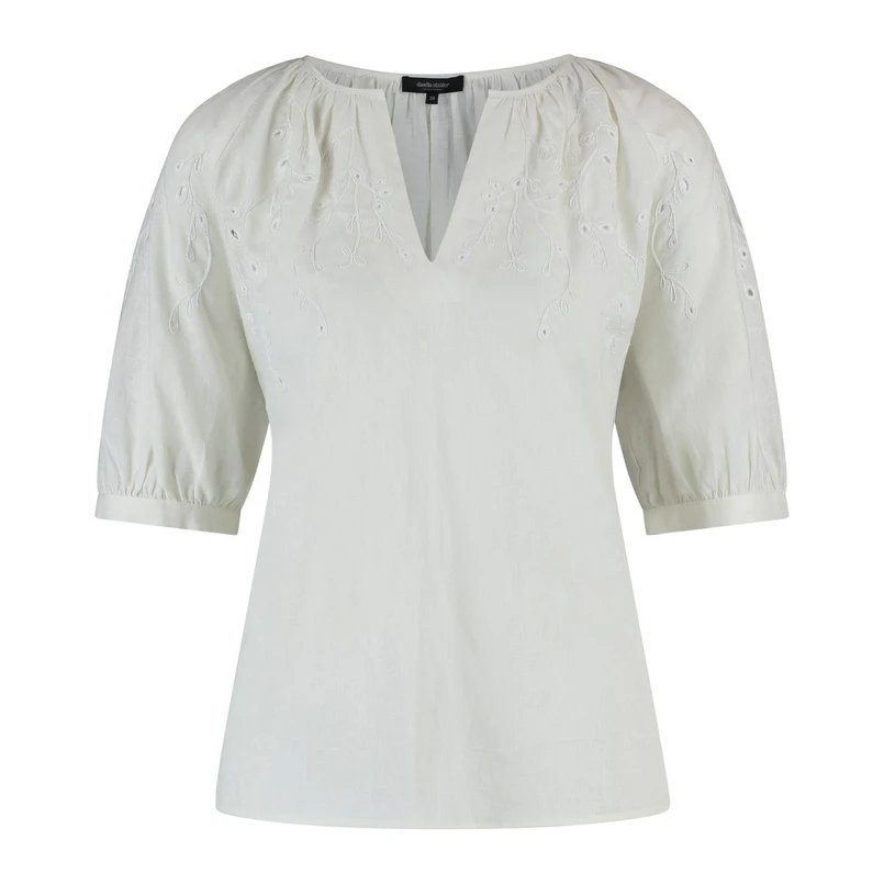 Claudia Strater Dames Blouse Cs14-25151 OFF-WHITE
