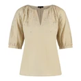Claudia Strater Dames Blouse Cs14-25151 Zand