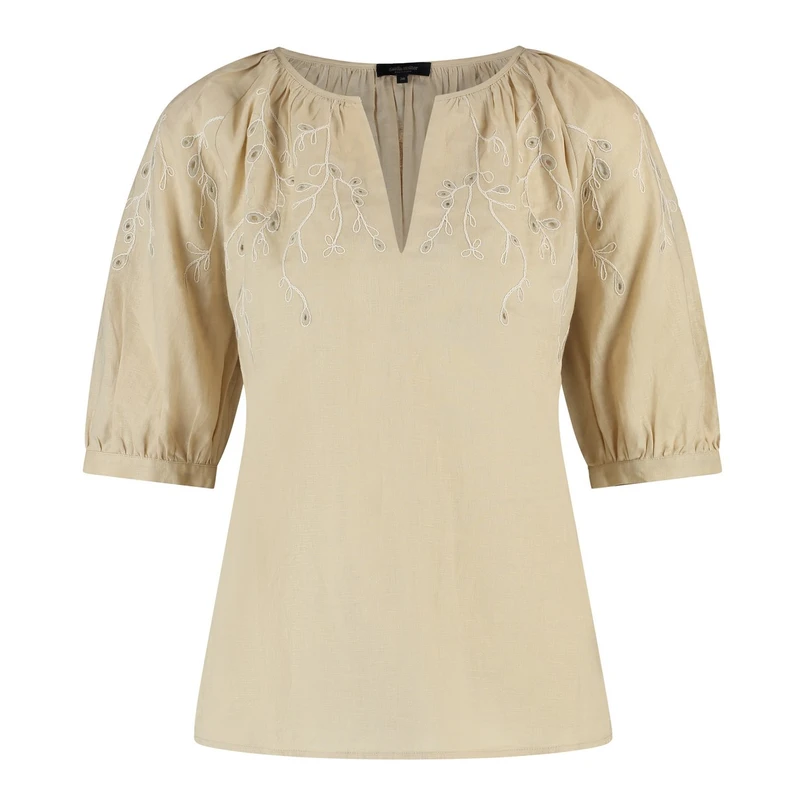 Claudia Strater Dames Blouse Cs14-25151 Zand