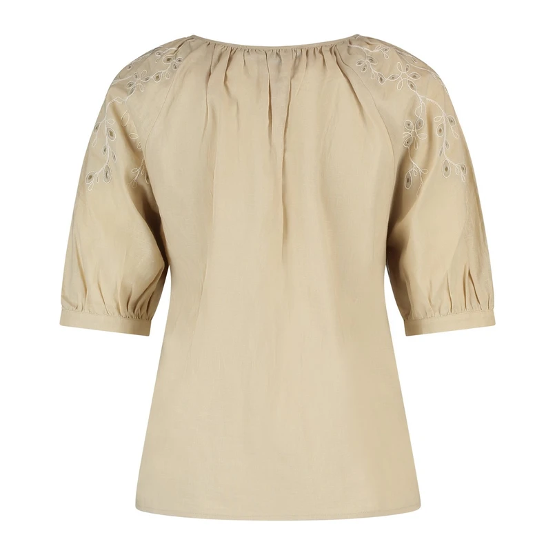 Claudia Strater Dames Blouse Cs14-25151 Zand