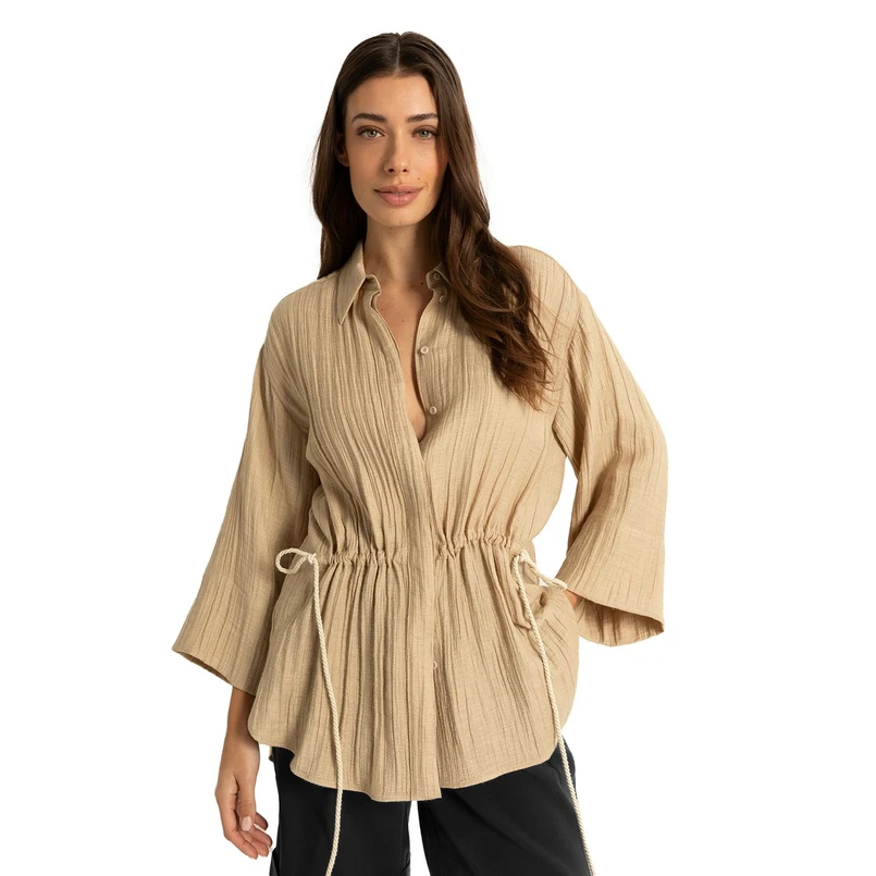 Claudia Strater Dames Blouse Cs14-25158 Zand