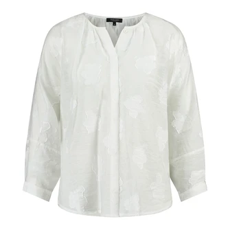 Claudia Strater Dames Blouse Cs14-25235 Wit