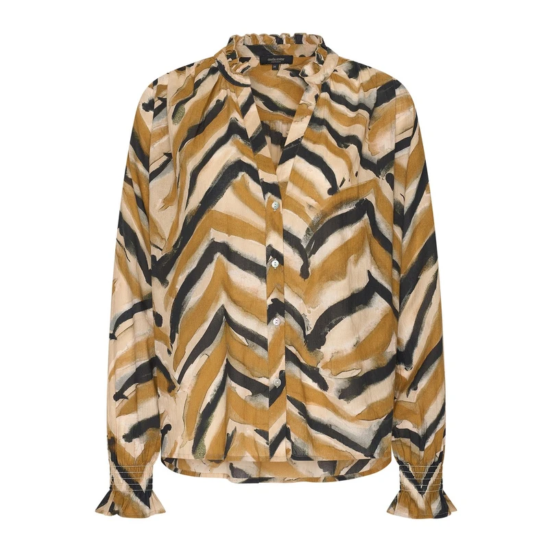 Claudia Strater Dames Blouse Cs14-25350 Zand