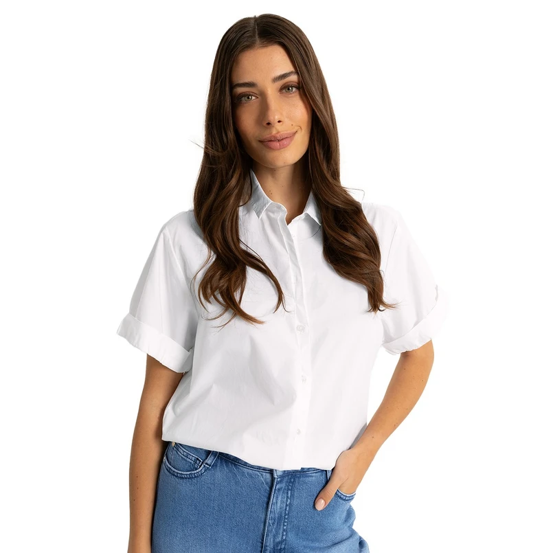Claudia Strater Dames Blouse Cs14-25353 Wit