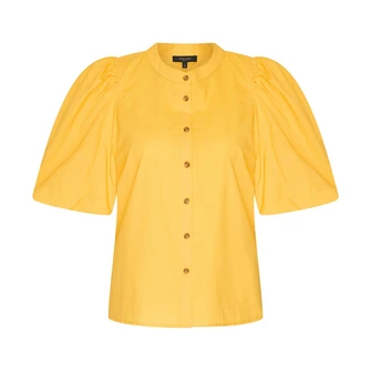 Claudia Strater Dames Blouse Cs14-25433 Geel