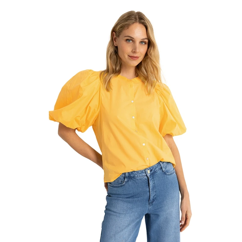 Claudia Strater Dames Blouse Cs14-25433 Geel