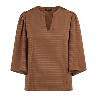 Claudia Strater Dames Blouse Cs14-25547 Camel