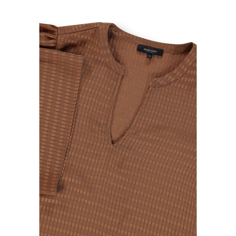 Claudia Strater Dames Blouse Cs14-25547 Camel