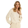 Claudia Strater Dames Blouse Cs25-14503 Ecru