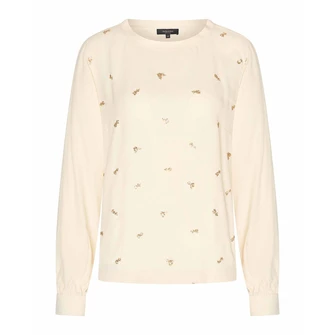 Claudia Strater Dames Blouse Cs25-14503 Ecru