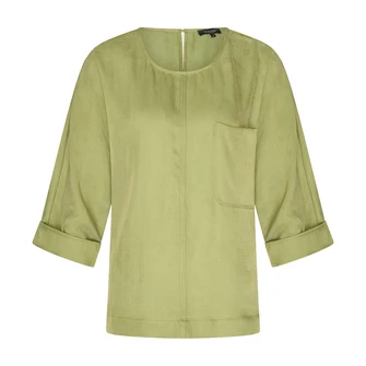 Claudia Strater Dames Blouse Cs25-14505 Groen