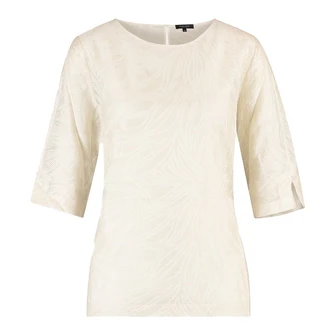 Claudia Strater Dames Blouse Cs25-14507 Ecru