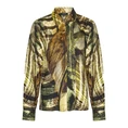 Claudia Strater Dames Blouse Cs25-14509 Khakigroen