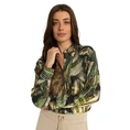 Claudia Strater Dames Blouse Cs25-14509 Khakigroen