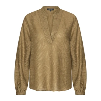 Claudia Strater Dames Blouse Cs25-14520 Khakigroen