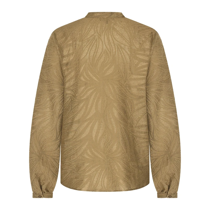Claudia Strater Dames Blouse Cs25-14520 Khakigroen