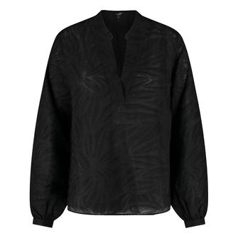 Claudia Strater Dames Blouse Cs25-14520 Zwart