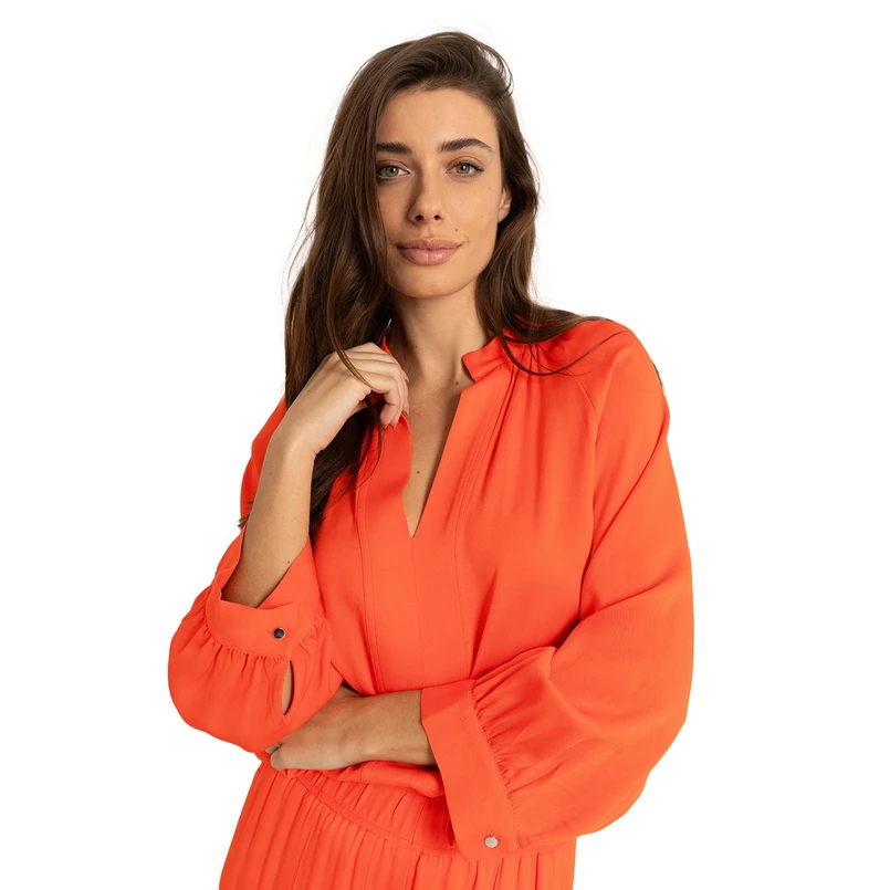 Claudia Strater Dames Blouse Cs25-14523 Koraal