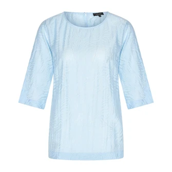Claudia Strater Dames Blouse Cs25-14526 Bleu