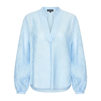 Claudia Strater Dames Blouse Cs25-14541 Bleu