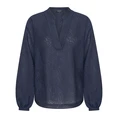 Claudia Strater Dames Blouse Cs25-14541 Navy