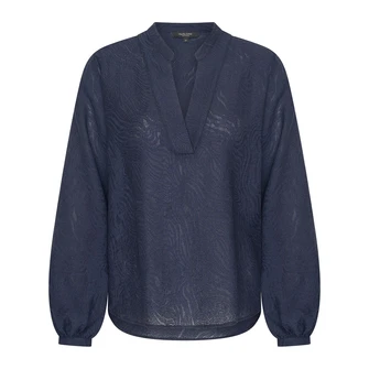Claudia Strater Dames Blouse Cs25-14541 Navy