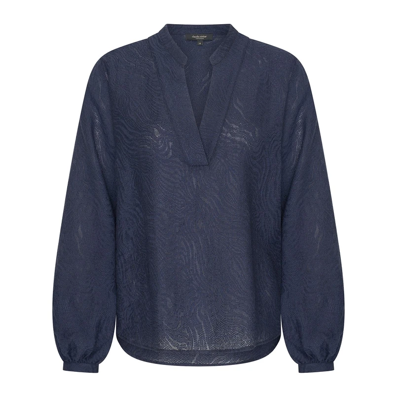 Claudia Strater Dames Blouse Cs25-14541 Navy