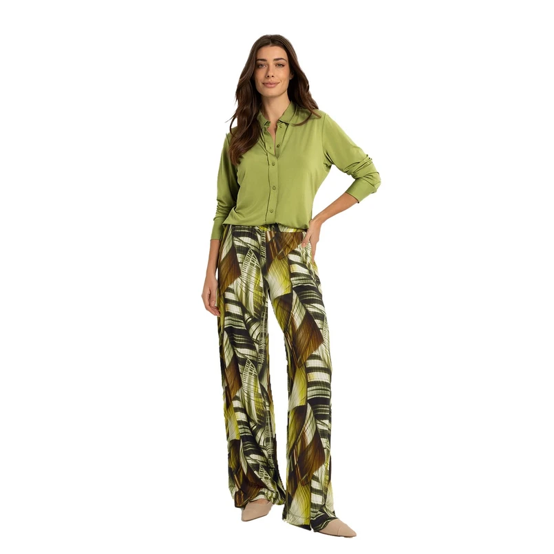 Claudia Strater Dames Broek Cs21-25398 Khakigroen