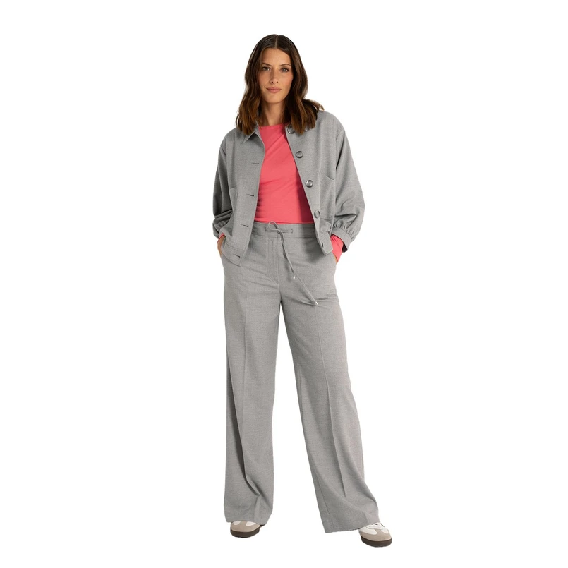 Claudia Strater Dames Broek Cs21-25602 Lichtgrijs