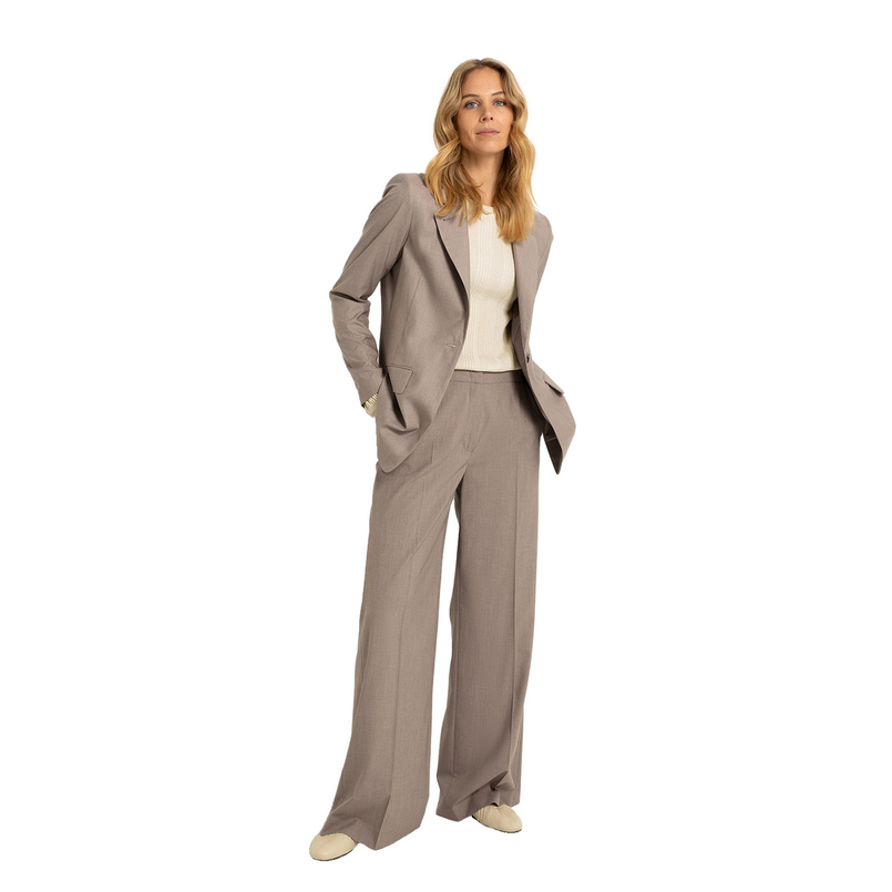 Claudia Strater Dames Broek Cs25-21501 Taupe