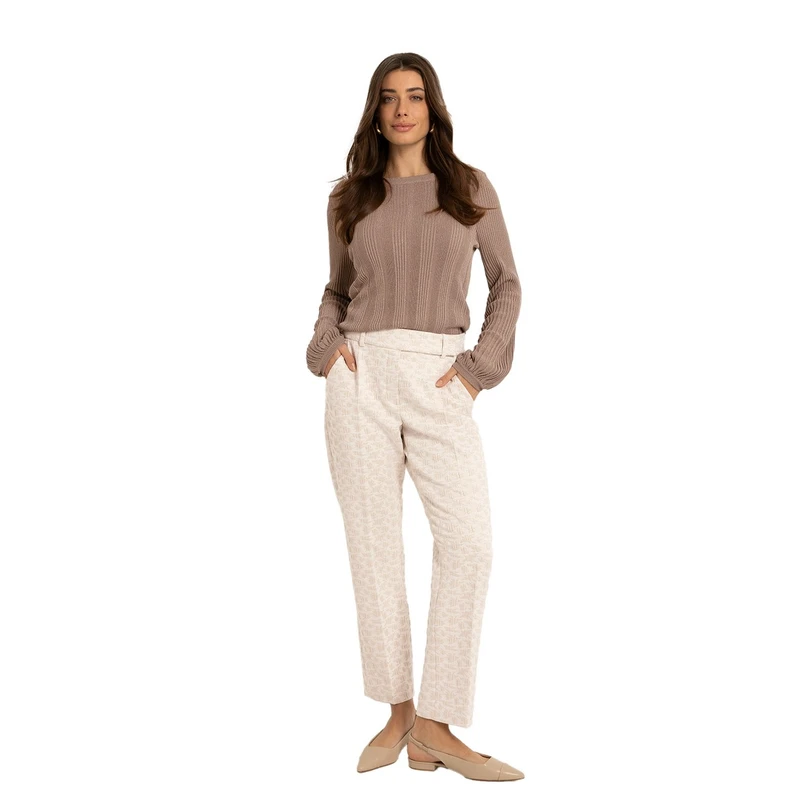 Claudia Strater Dames Broek Cs25-21504 Ecru