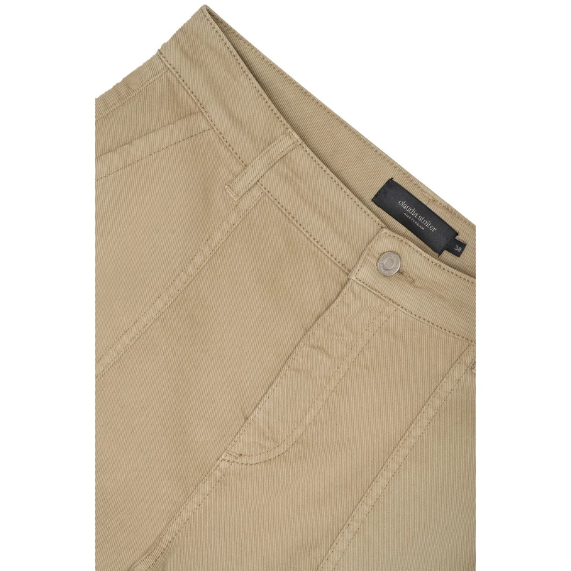 Claudia Strater Dames Broek Cs25-22503 Khakigroen