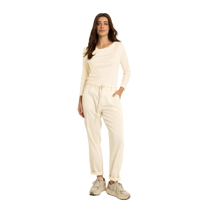 Claudia Strater Dames Broek Cs25-22505 Ecru