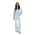 Claudia Strater Dames Broek Cs25-22522 Bleached blue denim