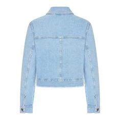 Claudia Strater Dames Jas Cs25-16502 Bleached blue denim