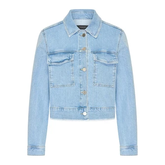 Claudia Strater Dames Jas Cs25-16502 Bleached blue denim