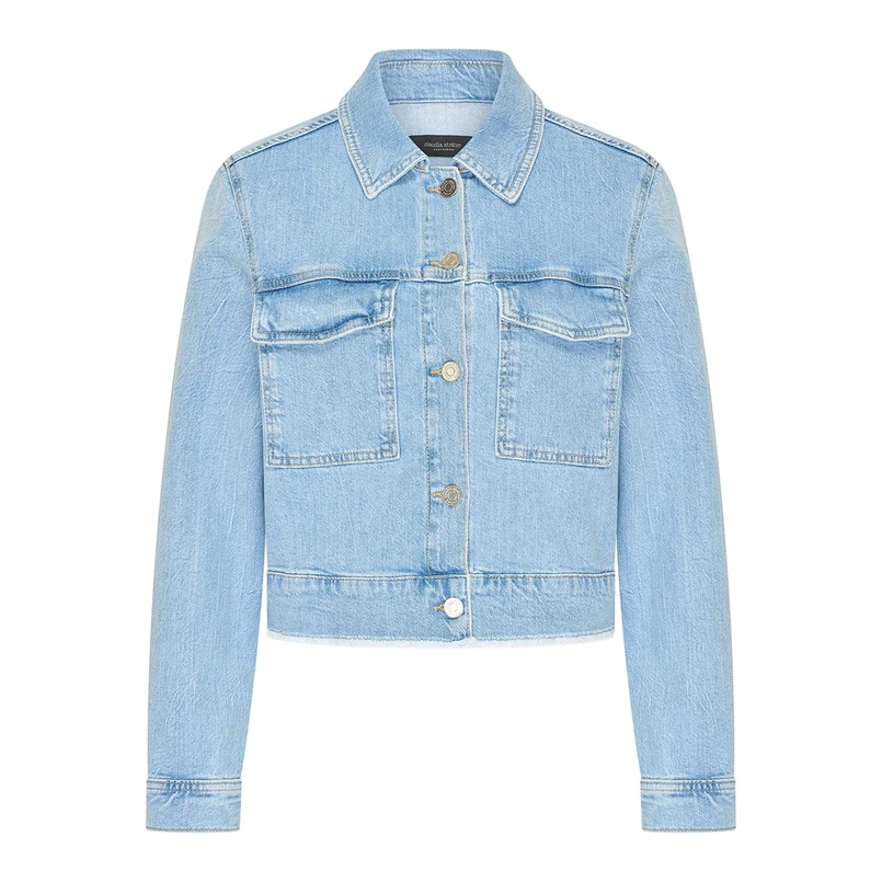 Claudia Strater Dames Jas Cs25-16502 Bleached blue denim