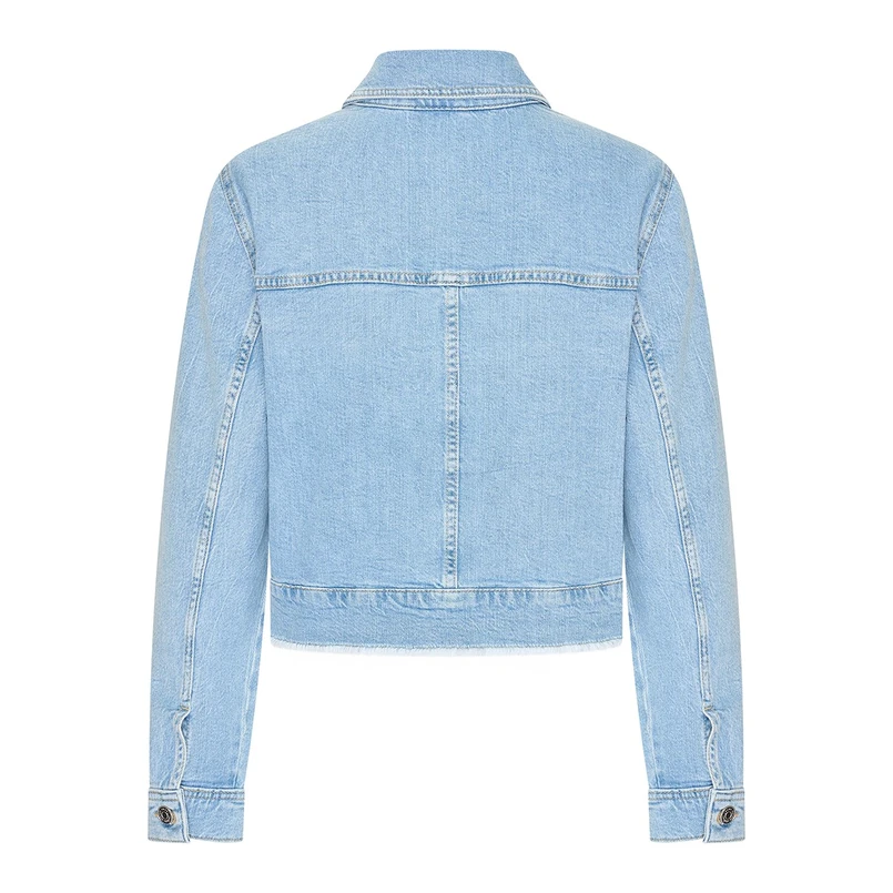 Claudia Strater Dames Jas Cs25-16502 Bleached blue denim
