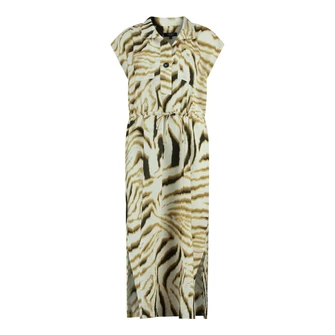 Claudia Strater Dames Jurk Cs32-25162 Oker
