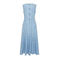Claudia Strater Dames Jurk Cs32-25563 Light blue denim