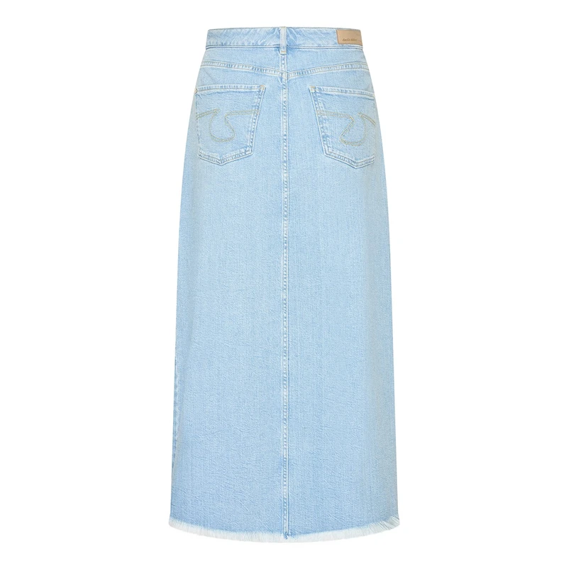 Claudia Strater Dames Rok Cs25-23508 Bleached blue denim
