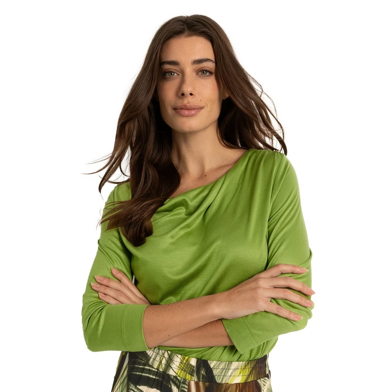 Claudia Strater Dames Top Cs13-25092 Groen