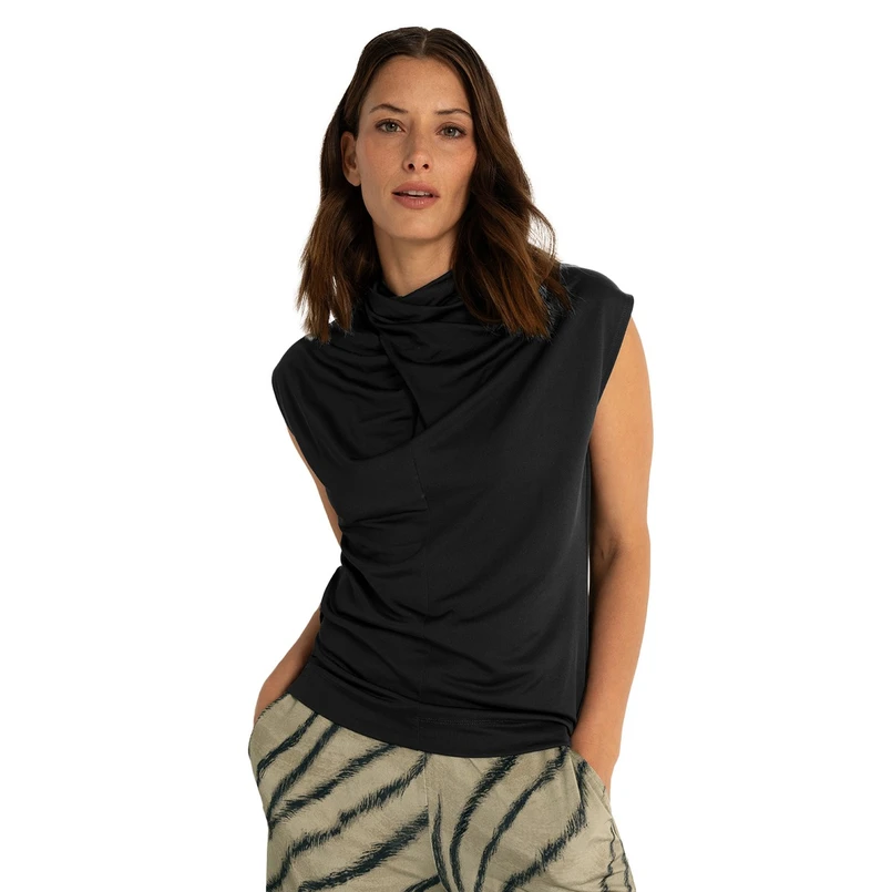 Claudia Strater Dames Top Cs13-25573 Zwart