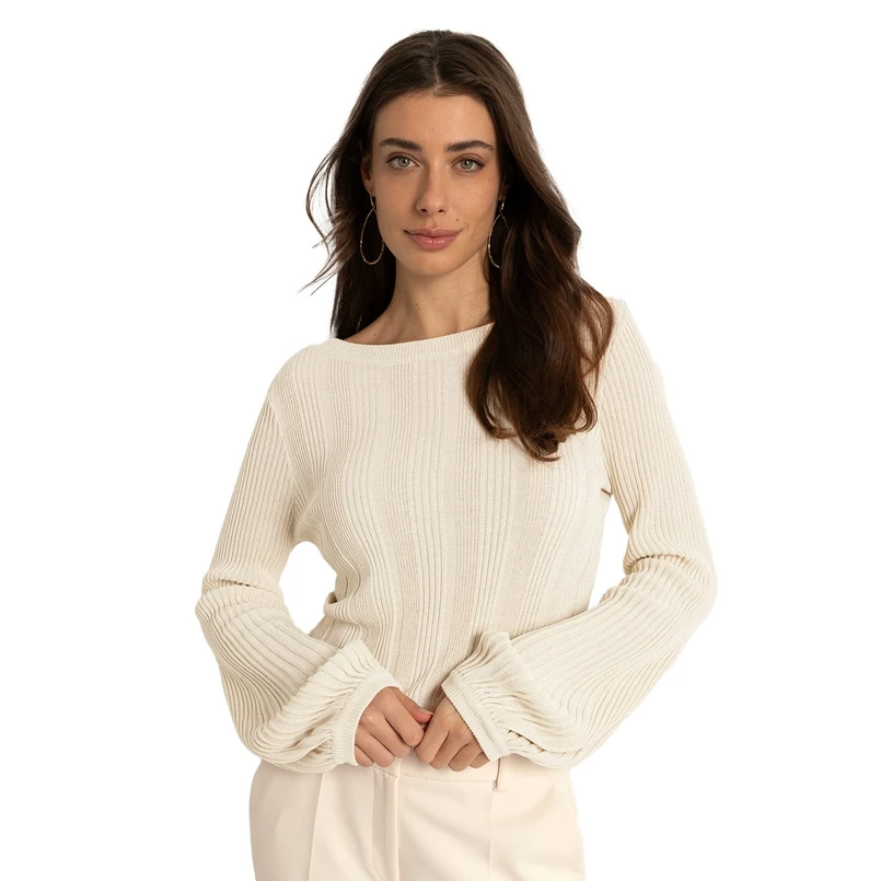 Claudia Strater Dames Trui Cs11-25039 Ecru