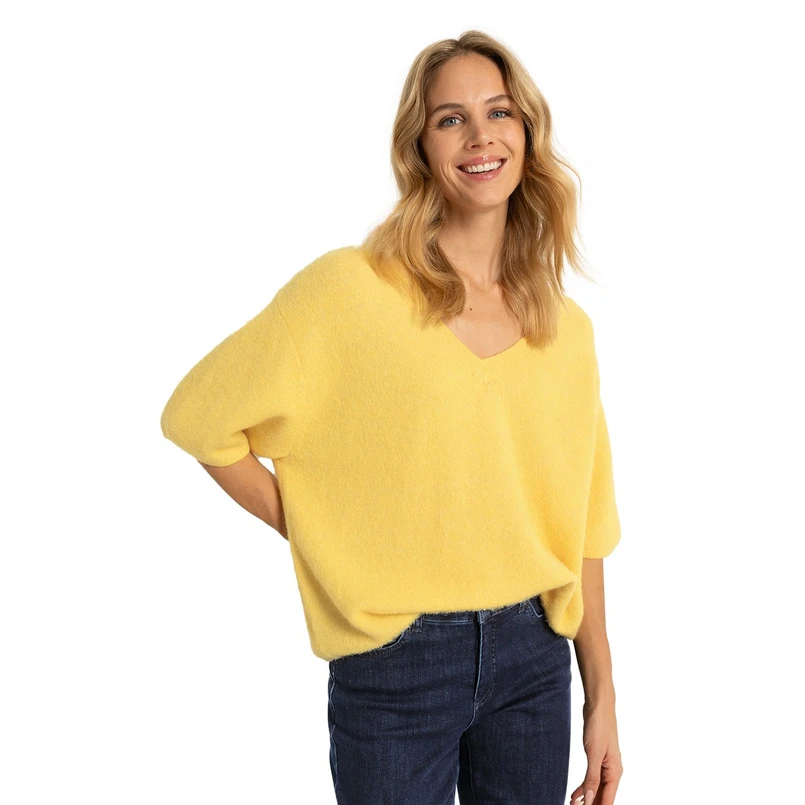 Claudia Strater Dames Trui Cs11-25042 Geel