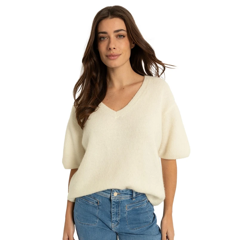 Claudia Strater Dames Trui Cs11-99012 OFF-WHITE