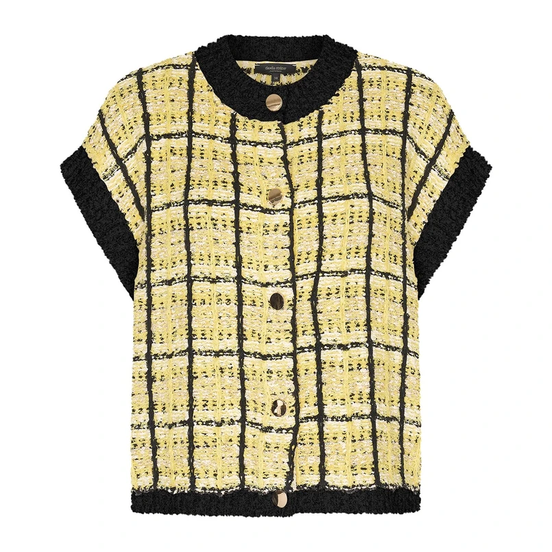 Claudia Strater Dames Vest Cs12-25044 Geel